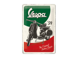 Plåtskylt Vespa Italian Classic 20x30