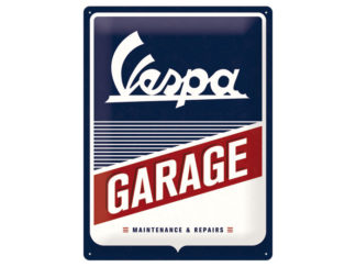Plåtskylt Vespa Garage