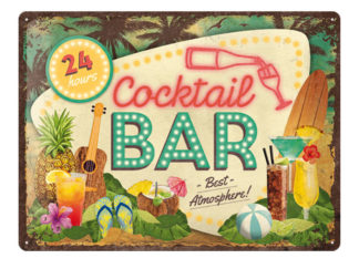 Plåtskylt Cocktail Bar
