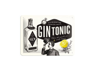 Plåtskylt Gin Tonic 15x20