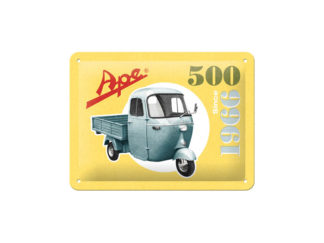 Plåtskylt Ape 500 since 1966 15x20