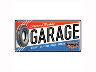 Plåtskylt Garage 25x50