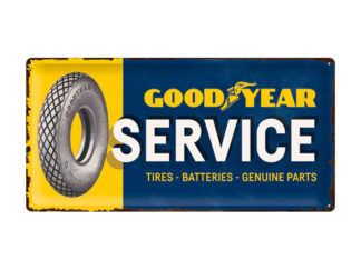 Plåtskylt Goodyear Service 25x50