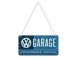 Plåtskylt 10x20 Hänge VW Garage