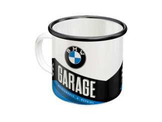 Emaljmugg BMW Garage