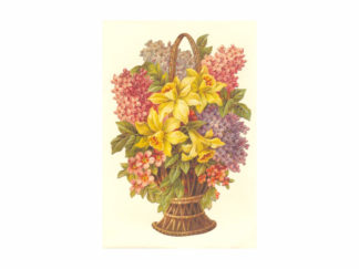 Bokmärkeskort Blomkorg 5037