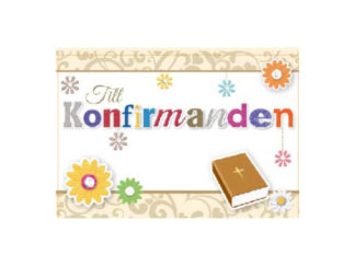 Dubbelt Kort Konfirmation Nr. 600 Sedelficka