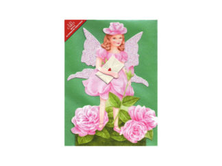 Dubbelt Kort Glitterälva Rose