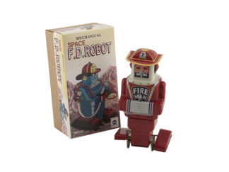 Plåtleksak Fire Robot