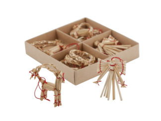 Juldekorationer Halmfigurer 10-p