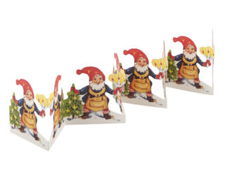 Pappersrader Tomte Grenljus