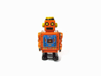 Plåtleksak Robot Orange