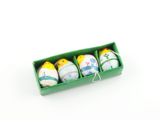 Porslin 4-p Kycklingägg Hänge