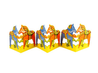 Pappersrader Dalahäst Stor