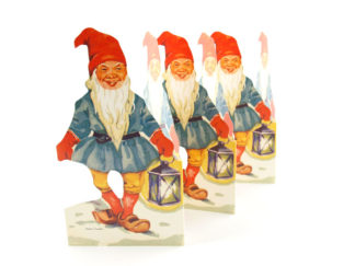 Pappersrader Blå Lykttomte