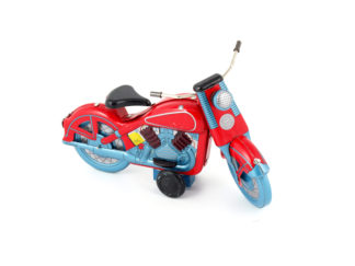 Plåtleksak MC Jätte Röd