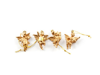 Plastfigur 4-p Microkerub Guld