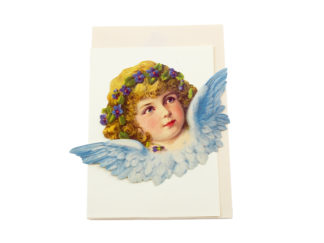 Bokmärkeskort Blå Ängel 5046