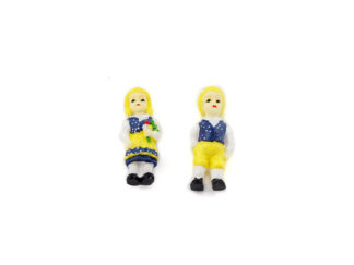 Plastfigur Sverigebarn 2-p