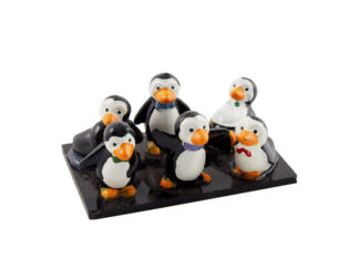 Plastfigur 6-p Pingvin