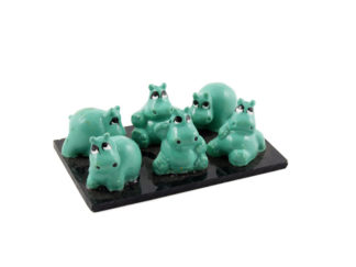 Plastfigur 6-p Flodhäst