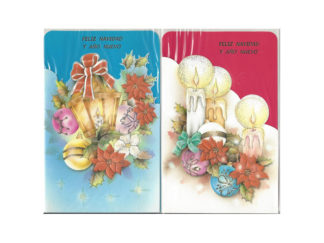 Dubbelt Kort Jul Nr. 249-3 Spansk Text