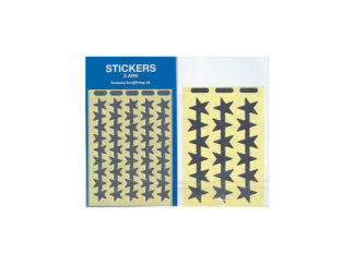 Stickers 3-p Stjärnor Silver
