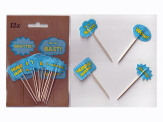 Partypicks 12-p Hurra & Grattis etc.