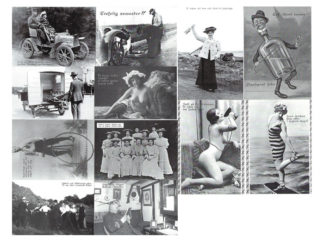 Vykort Nr. 120A Svart-Vita Texter