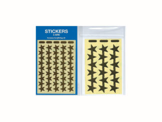 Stickers 3-p Stjärnor Guld