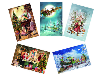 Adventskalendrar A4 Tomtar