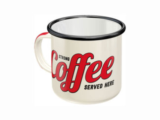 Emaljmugg Strong Coffee