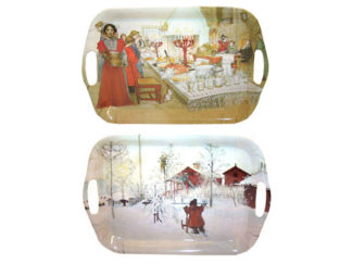 Bricka Carl Larsson Jul Stor 2-olika