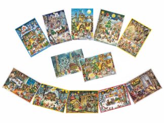 Adventskalender A4 Sorterade 12-olika