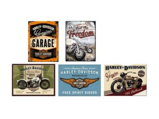 Magnet Plåtskylt Harley Davidson 7-olika