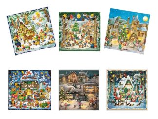 Adventskalender 4-kant Sorterade 8-olika