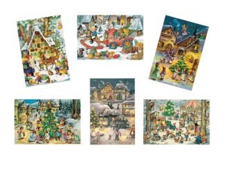 Kalenderkort Sorterade 12-olika