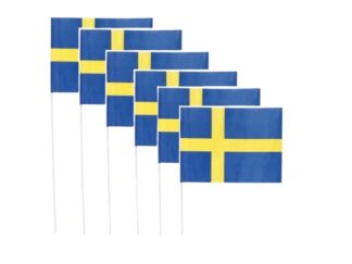 Handflagga 6-p Sverige