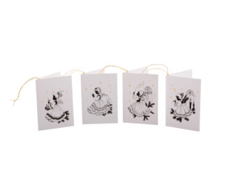 Juladress Knyt Dubbla 4-p Änglasilhuett