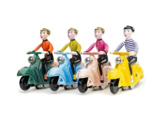 Plåtleksak Scooter Girl