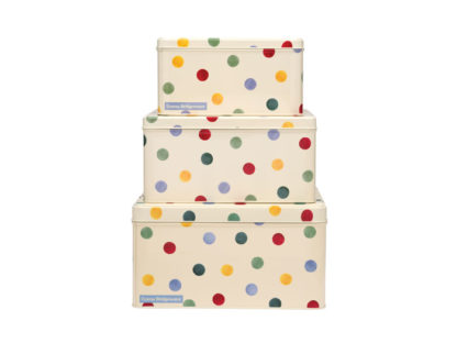 Emma Bridgewater 3-p 4-kant Kak Polka Dot