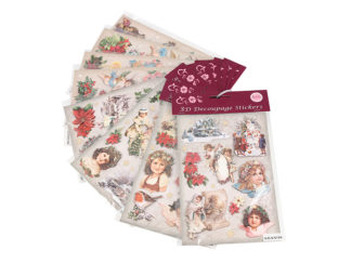 Glitterstickers 3D Nostalgiänglar