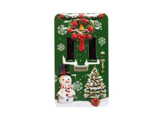 Plåtburk X-mas Green Door