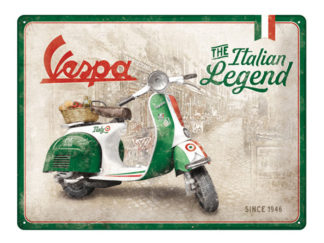 Plåtskylt Vespa Italian Legend