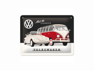 Plåtskylt VW Meet the Classics 15x20