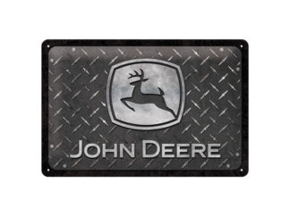Plåtskylt John Deere Diamond Black 20x30