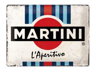 Plåtskylt Martini Racing Stripes