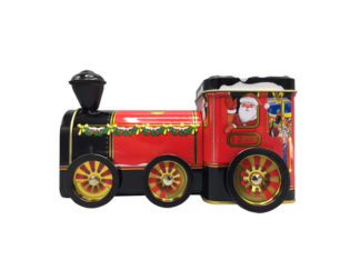 Plåtburk Tomtelok Röd