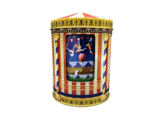 Plåtburk Speldosa Cirkus