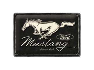 Plåtskylt Ford Mustang Horse Logo 20x30